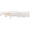 vidaXL Bed frame without Mattress White 200x200 cm Solid Wood Pine