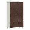 vidaXL Chalkboard Wardrobe with Drawer ROROS White 90 x 45 x 165 cm