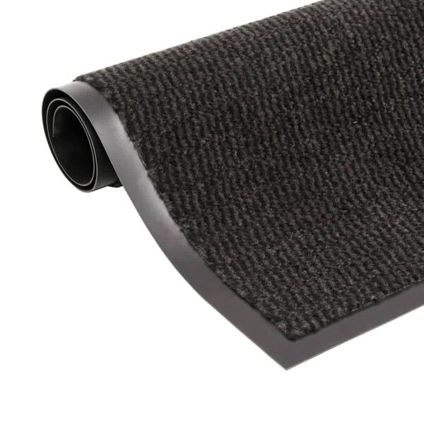 vidaXL Dust Control Mats 2 pcs Rectangular Tufted 80x120 cm Black