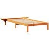 vidaXL Bed Frame Wax Brown 90 x 190 cm Solid Pine Wood