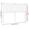 vidaXL Metal Headboard Black 120 cm