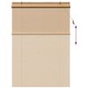vidaXL Roller Blind with Curtains Manual Brown 140 x 220 cm Bamboo