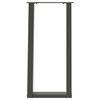 vidaXL Console Table Legs U-Shaped 2 pcs Anthracite 28x(72-73) cm Steel