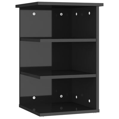 vidaXL Side Cabinet High Gloss Black 35x35x55 cm Engineered Wood