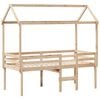 vidaXL High Sleeper Bed without Mattress 80x200 cm Solid Wood Pine