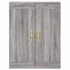 vidaXL Wall Mounted Cabinets 2 pcs Grey Sonoma Engineered Wood