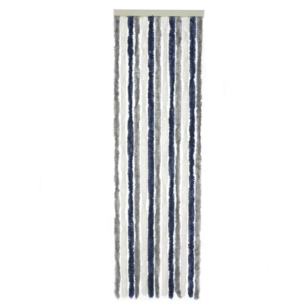 Travellife Fly Curtain for Door Chenille 185x56 cm Grey, White and Blue