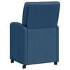 vidaXL Dining Chairs with Wheels 2 pcs Blue 57 x 67 x 95 cm Fabric