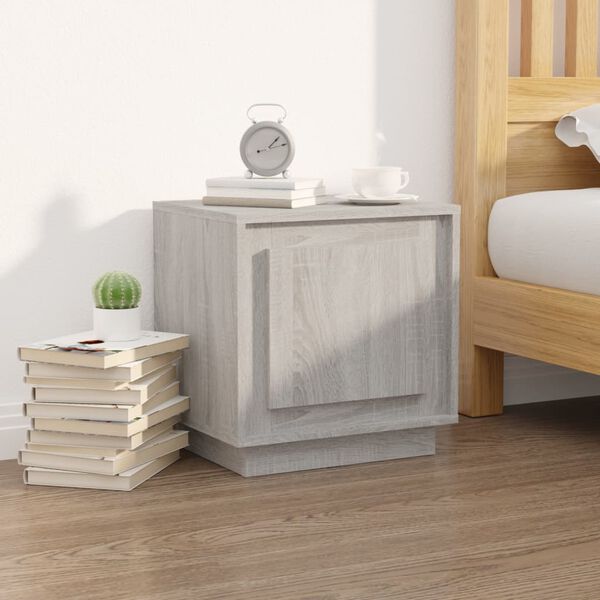 vidaXL Bedside Cabinets 2 pcs Grey Sonoma 44x35x45 cm Engineered Wood
