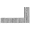 vidaXL TV Cabinet Set Wall-mounted 3 pcs Grey Sonoma Engineered Wood