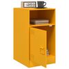 vidaXL Bedside Cabinets 2 pcs Mustard Yellow 34.5x39x62 cm Steel