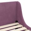 vidaXL Children's Bed Frame with Headboard Purple 80 x 160 cm Velvet