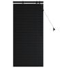 vidaXL Venetian Blind Black 55 x 130 cm 35 mm Solid Paulownia Wood