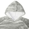 vidaXL Blanket Hoodie Grey S Fleece and Flannel