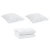 vidaXL Winter Duvet with Pillow 3 pcs White Microfiber