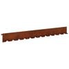 vidaXL Lawn Edging 20 pcs 102 x 10 x 4 cm Steel Rusty