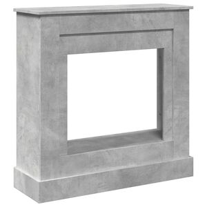 vidaXL Fireplace Surround Concrete Grey 90x30x90 cm Engineered Wood