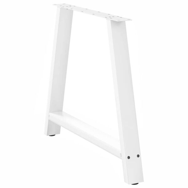vidaXL Dining Table Legs A-Shaped 2 pcs White 90x(72-73) cm Steel