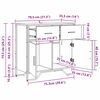 vidaXL Sideboard with Drawer Old Wood 79.5 x 35.5 x 74.5 cm