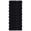 vidaXL Shower Towels "FROGN" 10 pcs Black 70x140 cm 360 gsm