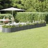 vidaXL Garden Raised Bed Galvanised Steel 512x80x36 cm Grey