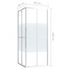 vidaXL Shower Cabin ESG 80x80x180 cm