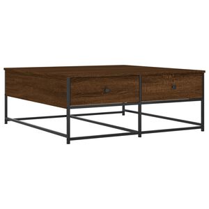 vidaXL Coffee Table Brown Oak 100x99x40 cm Engineered Wood