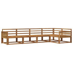 vidaXL Outdoor Sofa Set 5 pcs Natural Solid Acacia Wood