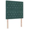 vidaXL Velvet Headboard Argyle with Headboard Dark green 90 cm Velvet