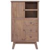 vidaXL Highboard 60x30x100 cm Solid Teak Wood