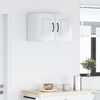 vidaXL Kitchen Cabinet Kalmar 2 pcs High Gloss White 30 x 31 x 40 cm