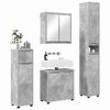 vidaXL Bathroom Furniture Set 4 pcs Concrete Grey Engineered Wood
