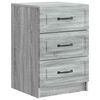vidaXL Bedside Cabinet Grey Sonoma 43 x 41 x 63.5 cm Engineered Wood