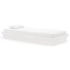 vidaXL Bed Frame without Mattress White Solid Wood 90x200 cm