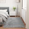 vidaXL Faux Sheepskin Rug Tafalla Grey 100 x 200 cm Polyester