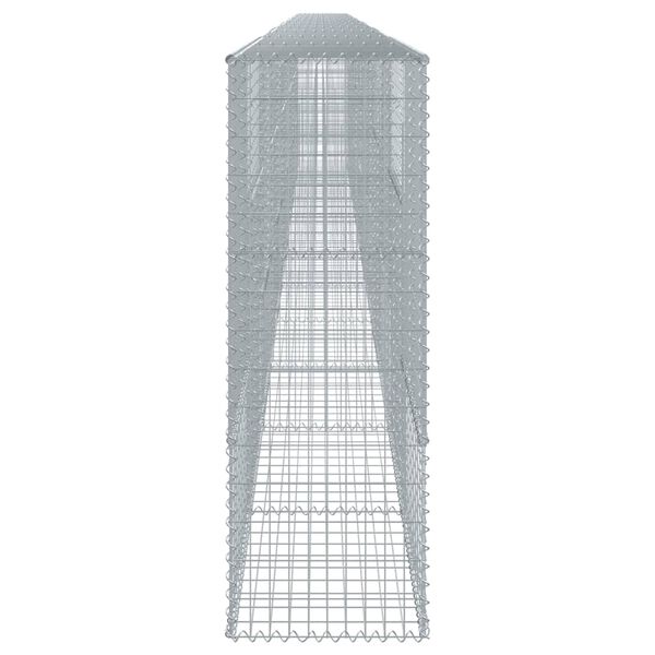 vidaXL Gabion Basket with Cover 1200x50x150 cm Galvanised Iron