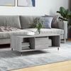 vidaXL Coffee Table Grey Sonoma 90x50x36.5 cm Engineered Wood