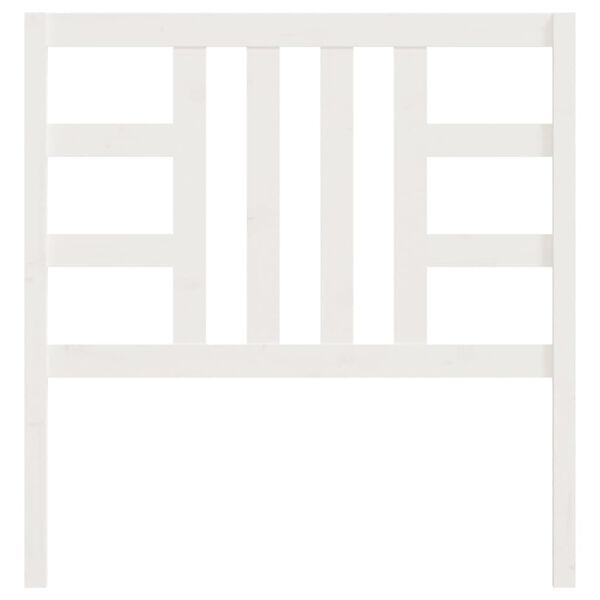 vidaXL Bed Headboard White 106x4x100 cm Solid Wood Pine