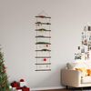 vidaXL Wall Decoration Ladder-Shaped 50x150 cm Natural Branch