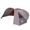 vidaXL Tunnel Tent 6-Person Grey and Orange 700 x 590 x 215 cm