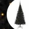 vidaXL Christmas Tree Black 180 cm PVC