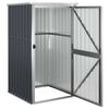 vidaXL Garden Tool Shed Anthracite 88x89x161 cm Galvanised Steel
