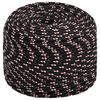 vidaXL Multipurpose Utility Rope 10 mm 25 m Black and Red PP