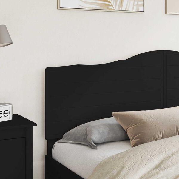 vidaXL Headboard Black Oak 200 cm Engineered wood