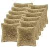 vidaXL Cushion with Pillow HEERLEN 12 pcs Light Grey PV Fleece