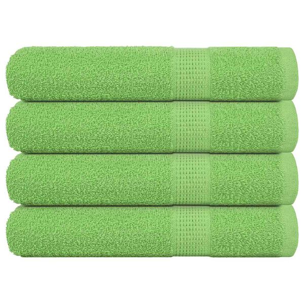 vidaXL Sauna Towels 4 pcs "FROGN" Apple Green 80x200 cm 100% Cotton