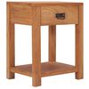 vidaXL Beside Cabinet | Natural Teak | Solid Teak Wood | 35x35x50 cm