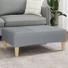 vidaXL Footstool Light Grey 77x55x31 cm Fabric