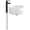 vidaXL Bathroom Wash Basin Matte Black 38.5 x 38.5 x 16 cm Metal