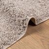 vidaXL Shaggy Rug PAMPLONA High Pile Modern Beige 140x200 cm